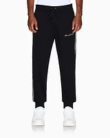 Armani Exchange - Logo Signature Joggers, Man, Black, Size: