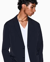 Armani Exchange - Single-breasted jacket ultra-stretch twill, Man, Blue, Size: