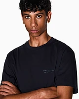 Armani Exchange - Regular fit T-shirt with logo, Man, Navy Blue, Size: