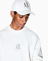 Armani Exchange - Icon Project Visor Hat, Man, White, Size: TU
