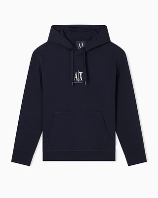 Armani Exchange - Hoodie with embroidered logo, Man, Navy Blue, Size: