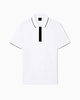 Armani Exchange - Slim fit polo with button insert, Man, White, Size: