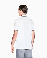 Armani Exchange - Slim fit polo with button insert, Man, White, Size: