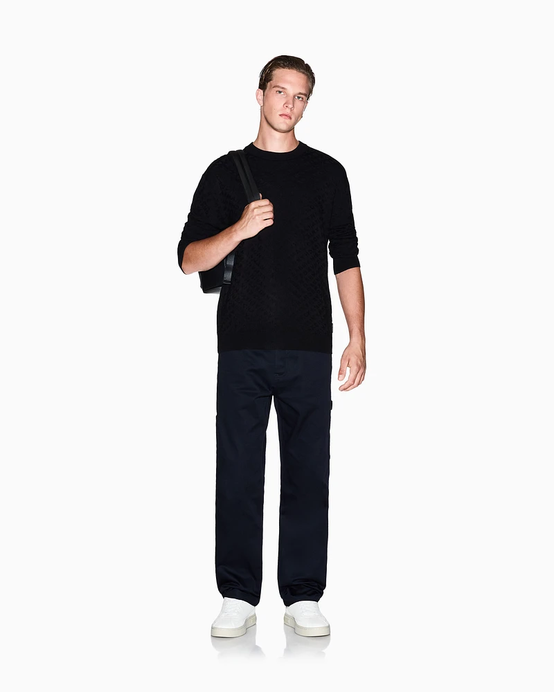 Armani Exchange - Jumpers, Man, Black, Size:
