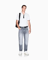 Armani Exchange - Slim fit polo with button insert, Man, White, Size: