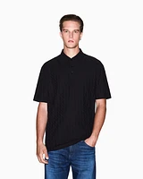 Armani Exchange - Regular fit polo shirt mercerised cotton, Man, Black, Size: