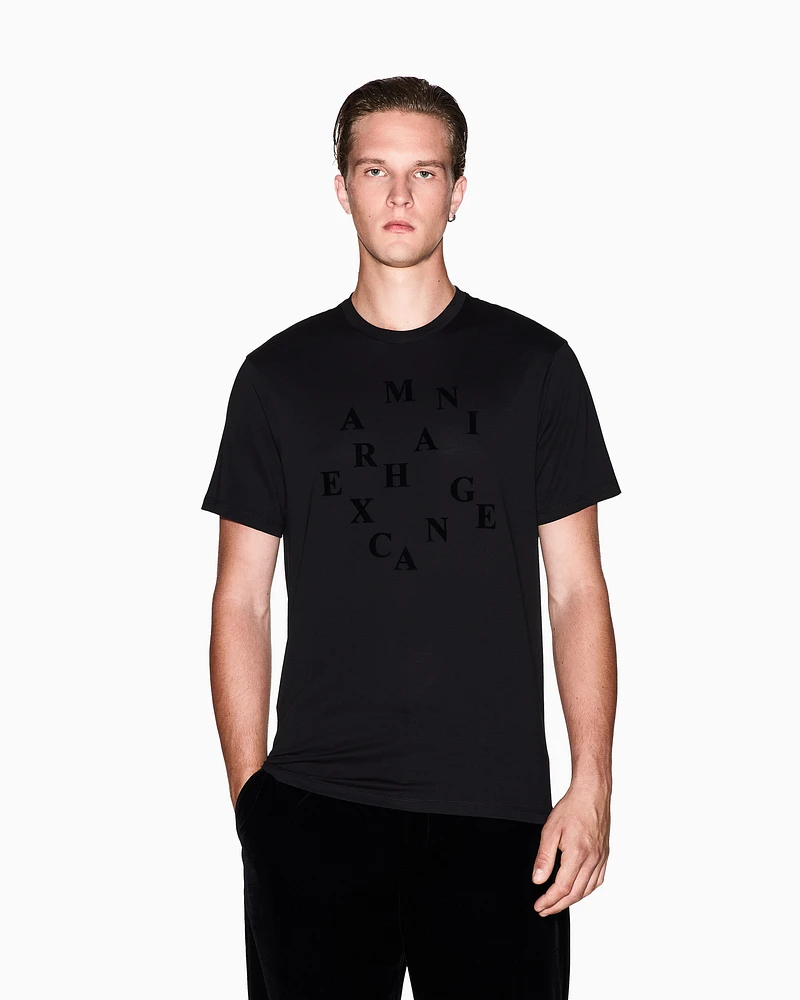 Armani Exchange - Slim Fit T-Shirts, Man, Black, Size: