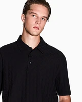 Armani Exchange - Regular fit polo shirt mercerised cotton, Man, Black, Size: