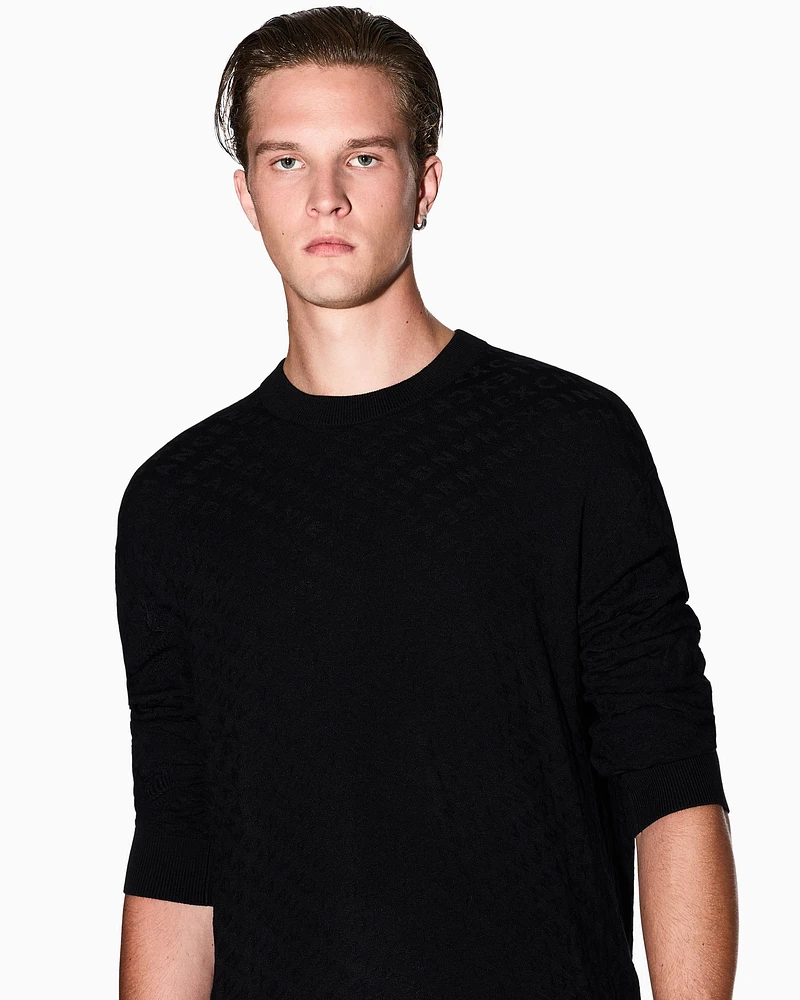 Armani Exchange - Jumpers, Man, Black, Size: