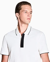 Armani Exchange - Slim fit polo with button insert, Man, White, Size: