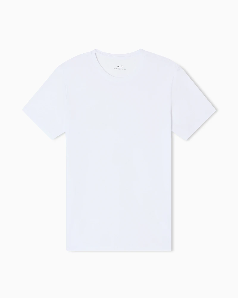 Armani Exchange - Slim fit Pima cotton T-shirt, Man, White, Size: