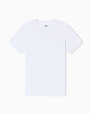Armani Exchange - Slim fit Pima cotton T-shirt, Man, White, Size: