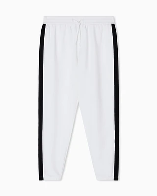 Armani Exchange - Jogger Pants Logo Stripes, Man, White, Size: