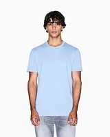 Armani Exchange - Regular fit T-shirt with logo, Man, Light Blue, Size: