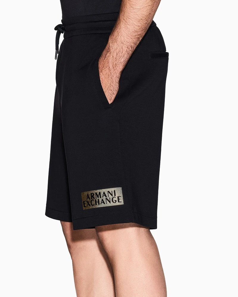 Armani Exchange - Bermuda Shorts, Man, Black, Size: