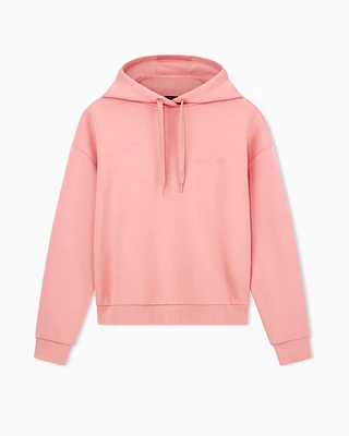 Armani Exchange - Viscose Blend Hoodie, Woman, Pink, Size: