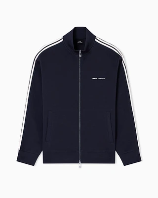 Armani Exchange - Zip-Up Sweatshirts, Man, Navy_blue, Size: