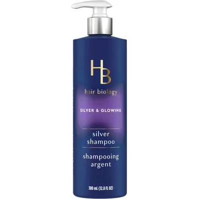 Silver Shampoo with Biotin – Silver & Glowing for grey or color treated hair – 380mL