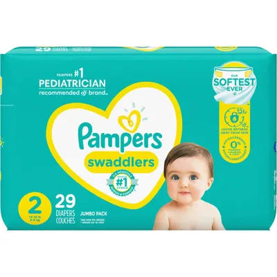 Pampers Diapers Swaddlers Jumbo Pack Size Preemie 27 Count - Voilà Online  Groceries & Offers