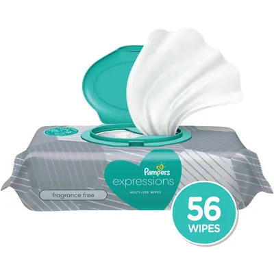 PAMPERS BABY WIPES EXPRESSIONS 1X FTMT Frag Free 8/56