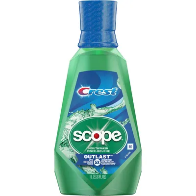 Crest Scope Outlast Mouthwash, Long Lasting Mint,  1 L