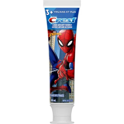 Crest Kid's Toothpaste, featuring Marvel's Spiderman, Strawberry Flavour, 100 mL