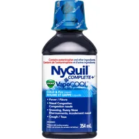 NyQuil COMPLETE plus Vicks VapoCOOL Cold, Flu, and Congestion Medicine, 354 mL 