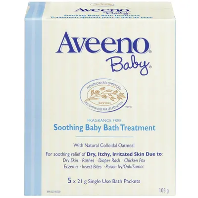 Aveeno Baby Soothing Bath Treatment , 5 packs