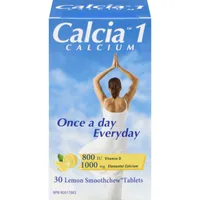 Calcia 1 Calcium with Vitamin D 1000MG Calcium Lemon