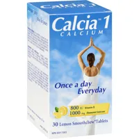 Calcia 1 Calcium with Vitamin D 1000MG Calcium Lemon