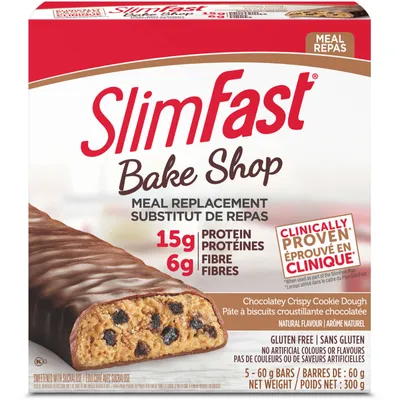 Bake Shop Meal Replacement Bars with 15g Protein and 6g Fibre