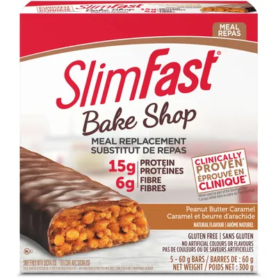 Bake Shop Meal Replacement Bars with 15g Protein and 6g Fibre