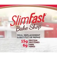 Bake Shop Meal Replacement Bars with 15g Protein and 6g Fibre