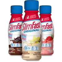 Original Ready to Drink Meal Replacement Shakes with 14g of Protein, 4g of Fibre Plus 23 Vitamins and Minerals