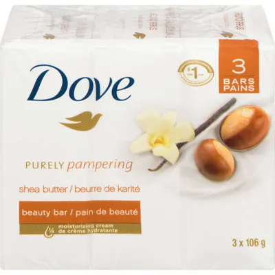 Dove Pampering Beauty Bar for healthy-looking skin Shea Butter and Warm Vanilla 106 g count