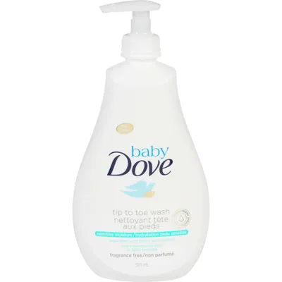 Baby Dove Wash for moisturised skin, eczema prone skin Sensitive Moisture fragrance free 591 ml