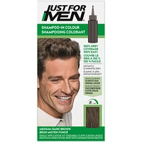 Just for Men Shampoo-In Color, Hair Coloring - Darkest Brown-Black, H-50A