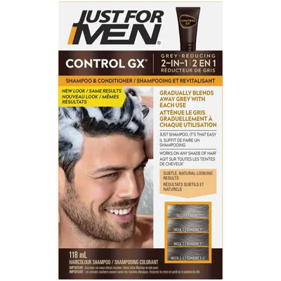 Just For Men Control GX Grey Reducing 2 in 1 Shampoo and Conditioner