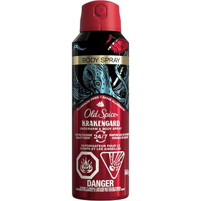 Old Spice Wild Collection Body Spray Krakengard 144g