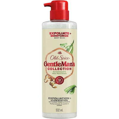 Gentleman's Blend Exfoliating Body Wash, Sandalwood & Aloe Vera