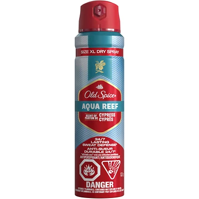 Old Spice Men's Antipespirant & Deodorant Dry Spray Aqua Reef