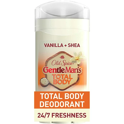 Total Body Deodorant Aluminum Free Vanilla + Shea Butter, 24/7 Freshness From Pits to Toes and Down Below / Dermatologist Tested Full Body Deodorant Stick