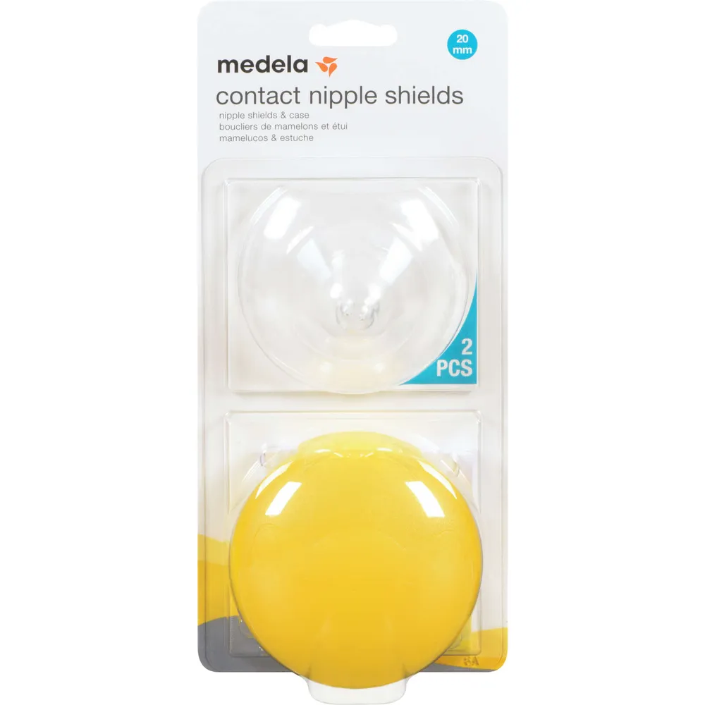 2 x 20mm Contact Nipple Shields with Case