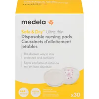 Medela Safe & Dry Ultra Thin Disposable Nursing Pads - 60 Pack