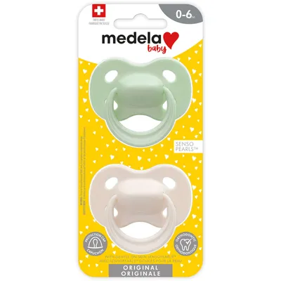 Medela Baby New Pastel Pacifier for Boys and Girls, Perfect for Everyday Use, BPA Free, Lightweight and Orthodontic