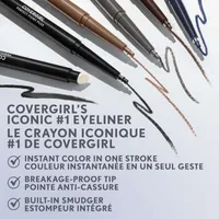 Perfect Point Plus Eyeliner, micro-fine point, precise line, built-in smudger tip for a softer, smokier look