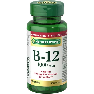 Vitamin B-12 1000 mcg Value Size