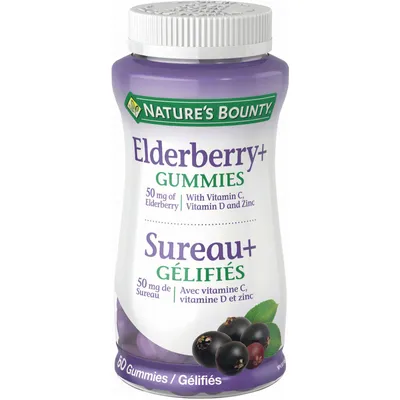 Elderberry Gummies with Vitamin C, Vitamin D and Zinc
