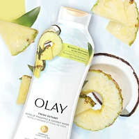 Fresh Outlast Paraben Free Body Wash with Rejuvenating Notes of Pineapple and Coconut Water