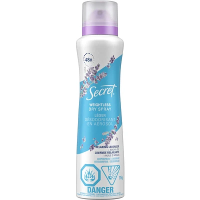 Dry Spray Antiperspirant Deodorant, Relaxing Lavender